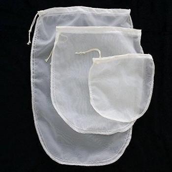 alivecraft Pack de 2 (15 x 17) resistente nailon tuerca leche bag-reusable-fine malla colador para leche, zumo de hierba, vino cerveza, surgimiento Raw Food