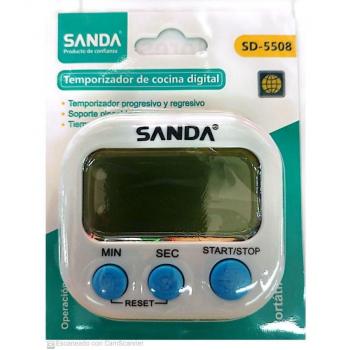 Temporizador De Cocina Sanda SD-5508-BL Blanco