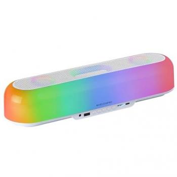 Altavoz Portátil y Barra de Sonido Bluetooth RGB 20W 360º Mars Gaming MSB-ORB Blanco