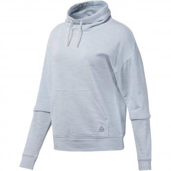 Reebok Te Marble Cowl Neck Sudadera, Mujer, Blanco, XL