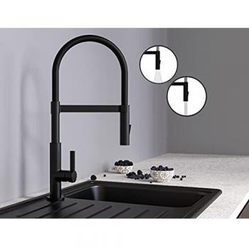 Grifo mezclador SCHÜTTE MIAMI negro mate