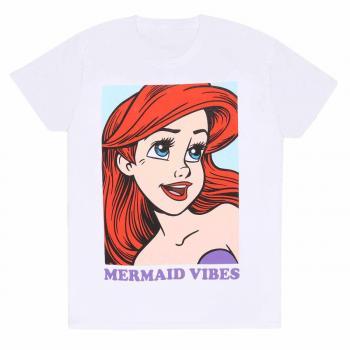 Camiseta unisex blanca Disney La Sirenita - Mermaid Vibes - Talla L