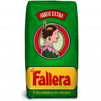 La Fallera - Pack de 4 Bolsas de Arroz Blanco Redondo - 1 Kg cada una