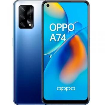 OPPO A74 - Teléfono Móvil libre, 6GB+128GB, Cámara 48+2+2+16 MP, Smartphone Android, Batería 5000mAh, Carga Rápida 33W, Dual SIM - Azul
