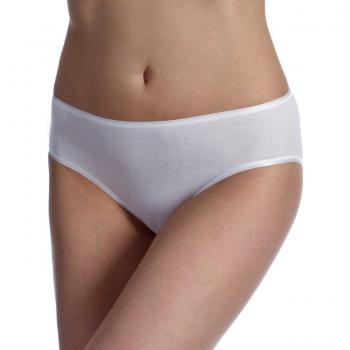 Hanro Cotton Seamless Midi Slip, Braguita mujer, Blanco