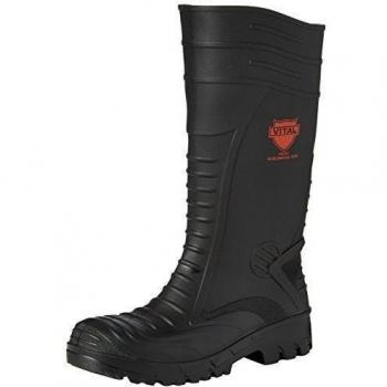 V12 Ground Worker Botas de Goma para Hombre, Negro, Talla 7 UK