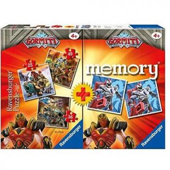 Ravensburger - Multipack Memory+ 3 puzzle Gormiti