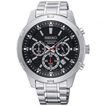 Seiko Men's Chronograph Quartz Watch with Stainless Steel Strap SKS605P1