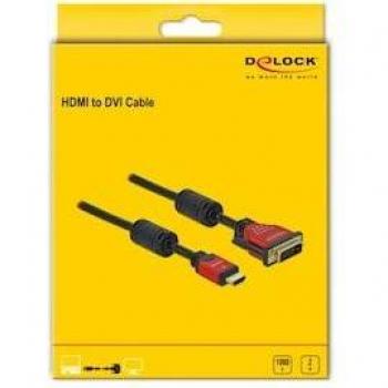 Adaptador DeLOCK HDMI - DVI Cable 1.8m male / male 1,8 m DVI-D