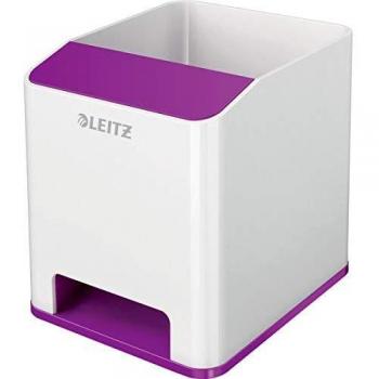 Cubilete Sound WOW de Leitz, Blanco/Púrpura