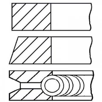 Juego de aros de pistón GOETZE ENGINE para CITROËN, SUZUKI y SUBARU, diámetro 74mm, referencia 08-961800-00