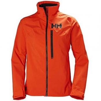 Helly Hansen HP Racing Prueba De Viento Y Respirable Cuello Forro Polar Marina Deportes Navegación Chaqueta Impermeable, Mujer, Tomate Cereza, L