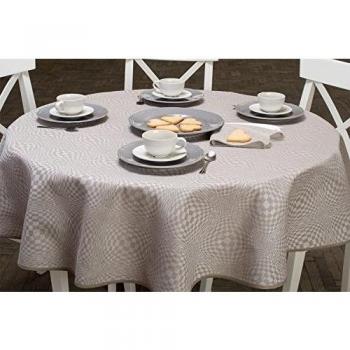 Lino fashion: redonda/ovalada mantel de lino