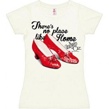 Logoshirt - El Mago de Oz - Realmente No Hay Lugar como el Hogar - Camiseta para Mujer - Blanco Antiguo - Diseño Original con Licencia, Talla M