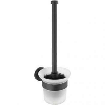 Escobillero de acero inoxidable negro mate Bosio Wenko