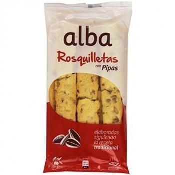 Alba - Rosquilletas con pipas - Palitos de pan con semillas de girasol - 70 g