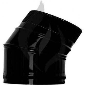 CODO EXOJO PARA CHIMENEA VITRIFICADO NEGRO