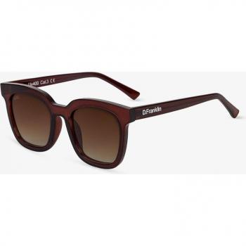 Gafas de sol D.Franklin cuadradas para mujer en color marrón