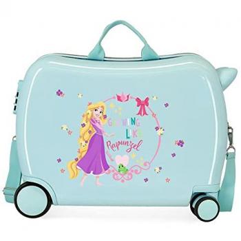 Maleta Infantil Correpasillos ABS Rígida Disney Princesas 50x38x20 cm Verde Princess Celebration 34L