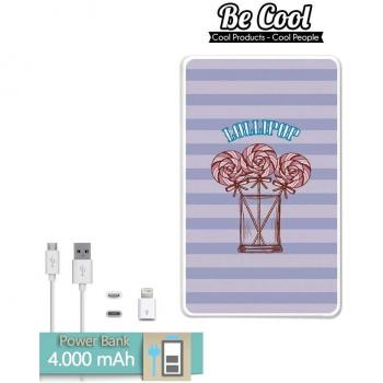 Becool® - Batería Externa Power Bank 4000 mah + Gratis 1 cable USB-MicroUsb