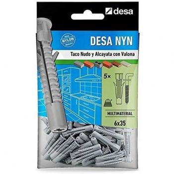 Desa QS304421 QS304421-Desa nyn + alcayata 8 x 50-5 uds, Gris