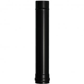 WOLFPACK LINEA PROFESIONAL 22013020 Wolfpack Tubo Acero Negro Longitud Estufas de Leña, Chimenea, Alta resistencia, Vitrificado Pellet, Ø 80 mm. 50 cm