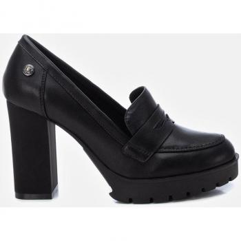 Mocasines de mujer Refresh 172254 Negro con tacón alto y suela flexible