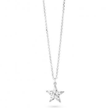 Collar Stars de plata plateado