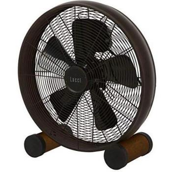 Ventilador de Mesa Breeze en Bronce/Nogal, Ø 41 cm, Silencioso