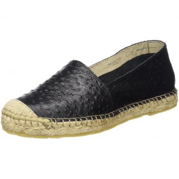 SELECTED FEMME Sfmarley Ostrich Espadrilles, Alpargatas Mujer, Negro