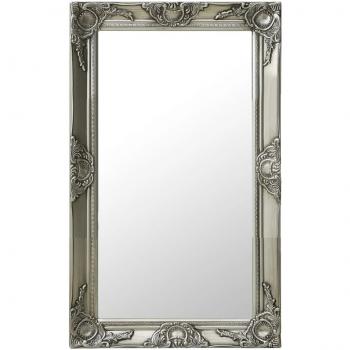 vidaXL Wall Mirror Baroque Style 50x80 cm Silver