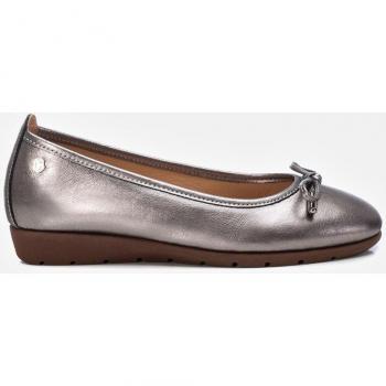 CARMELA 161985 Zapatos Bailarinas Mujer Gris - Bailarinas planas de mujer de piel