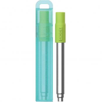 ZOKU - Pajita Reutilizable de Acero Inoxidable con Cepillo Limpiador