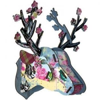 MIHO Deer Head Medium Trophy Deer Blossom by Miho Unexpected