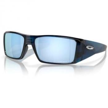 Oakley Heliostat Trans Poseidon Polarized Sunglasses with Prizm Deep Water Lens - Unisex, 61 MM