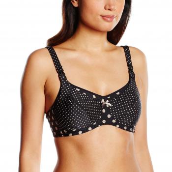 Anita - Sujetador maternidad copa completa con lunares, mujer, Negro
