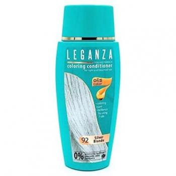 Leganza Bálsamo Colorante Natural para el Cabello Color Rubio Plateado Nº 92 | Tinte Sin Amoniaco | Enriquecido con Aceites Naturales | 150 ML