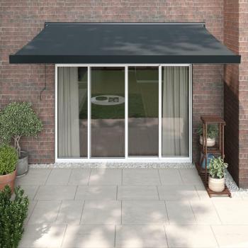 Toldo Retráctil Antracita 3x2,5 m de Tela y Aluminio