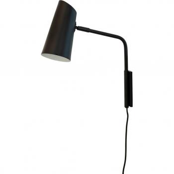 Aplique de pared Dyberg Larsen Pallas, negro, 31x37x10cm