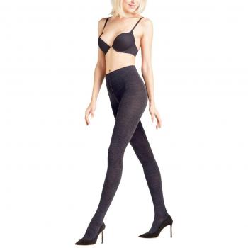Falke Soft Merino Wool Blend Tights - Dark Navy - Extra Large