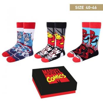 Set de 3 Calcetines Marvel para Niños
