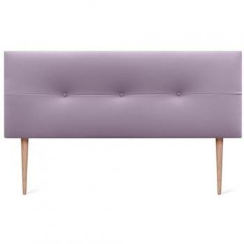 Cabecero Tapizado de Polipiel AQUALINE Pro 150x105cm con Botones y Patas - Lila