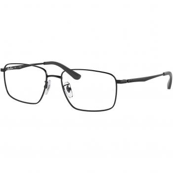 Ray-Ban RX6524D Asian Fit 2509 Men's Eyeglasses Black Size 56 - Frame Only - Blue Light Block Available