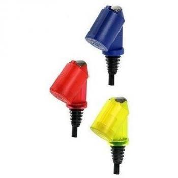 Dosificador 'Bottle Master 3000' rojo, amarillo, azul para botellas de 0,5 - 1,5 l, boquilla, 2 cl