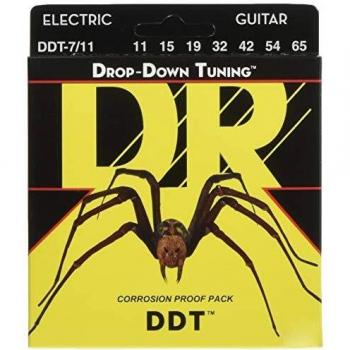 DR String DDT7-11 Drop Down Juego Cuerdas Eléctrica