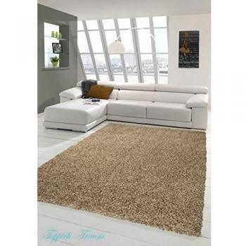 Peluda de pelo largo alfombras baratas Mocca