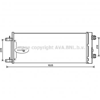 Condensador de aire acondicionado AVA COOLING DF5071D, PRASCO DF5071D - Alta eficiencia, diseño optimizado para refrigeración, fabricado con materiales duraderos, compatible con múltiples modelos de vehículos