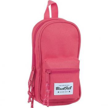 Estuche Escolar Blackfit8 Fresa con 4 Portatodos Llenos - Safta