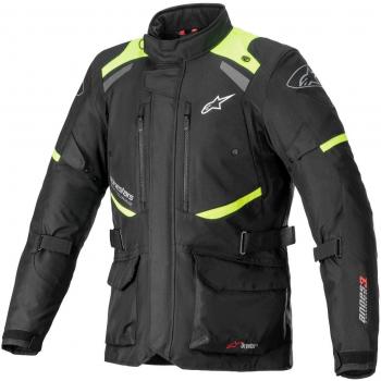 Alpinestars Andes V3 Drystar - Chaqueta de Moto Impermeable Transpirable Negro-Amarillo Fluo