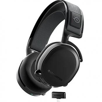 SteelSeries Arctis 7+ - Wireless auriculares gaming - 2,4 GHz sin pérdidas - Batería con 30 horas de autonomía - Para PC, PS5, PS4, Mac, Android y Switch - Negro